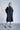 Tunic Dress with Sculpted Sleeves and Layered Mao Collar