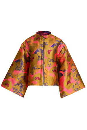 Reversible jaquard jacket japanese