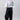 Front view of Psophía SS26 women’s wide-leg balloon pants in Black, designed with an elasticated waist and contemporary balloon volume.