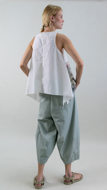 Retro Bloomleaf Sleeveless Joke Long Dress main image 1